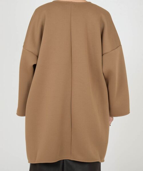 「SHIPS」 ノーカラーコート SMALL ベージュ レディース_画像7