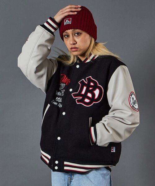 BEN DAVIS（ベンデイビス） スタジャン MEDIUM ブラック メンズ