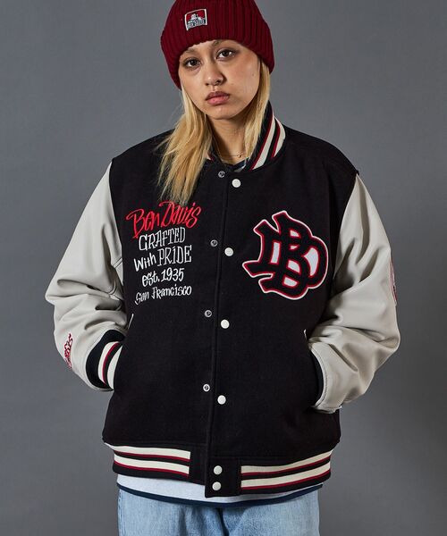 BEN DAVIS（ベンデイビス） スタジャン MEDIUM ブラック メンズ