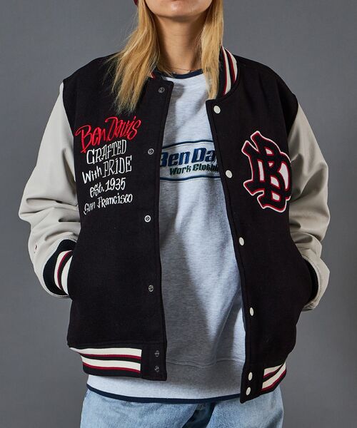 BEN DAVIS（ベンデイビス） スタジャン MEDIUM ブラック メンズ