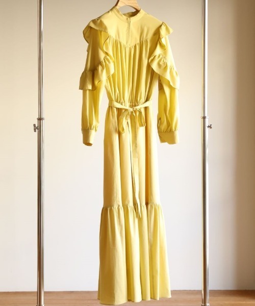 「CASA FLINE」 長袖ワンピース FREE ネイビー レディース_画像3