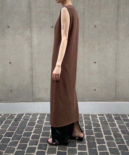 「&g'aime」 ニットワンピース FREE ブラウン レディース_画像5