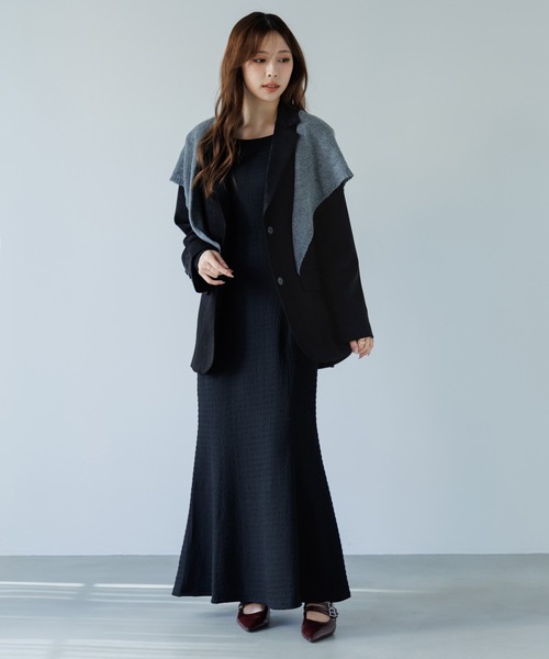 ワンピース SENEE cut dobby long onepiece ワンピース cut dobby long onepiece（カットドビーロングワンピース