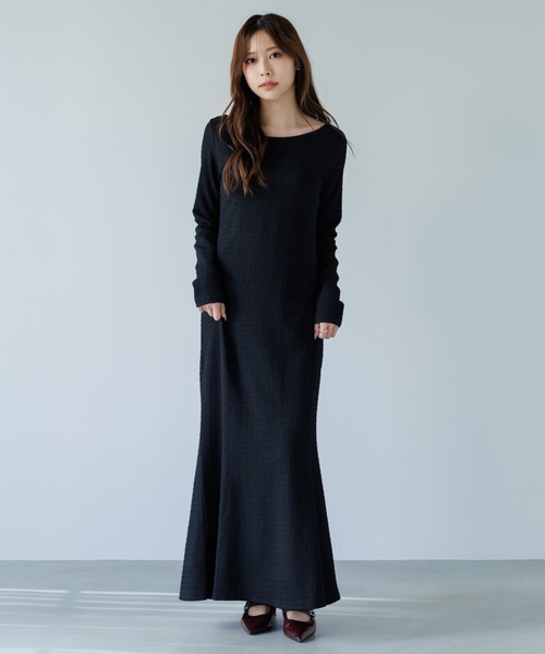 ワンピース SENEE cut dobby long onepiece ワンピース cut dobby long onepiece（カットドビーロングワンピース