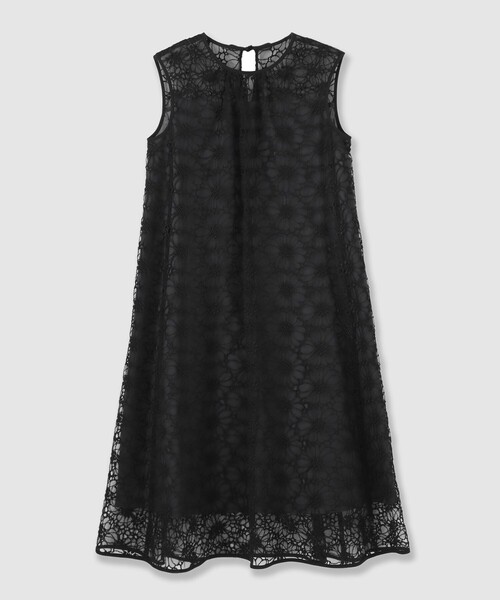 ANAYI（アナイ） ワンピース フラワー刺繍Aラインワンピース