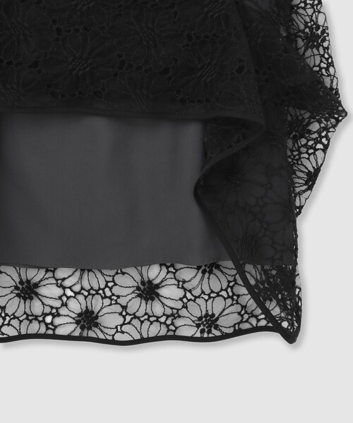 ANAYI（アナイ） ワンピース フラワー刺繍Aラインワンピース