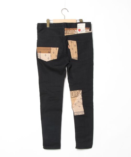 「SEVESKIG」 スキニーパンツ MEDIUM ベージュ メンズ_画像2