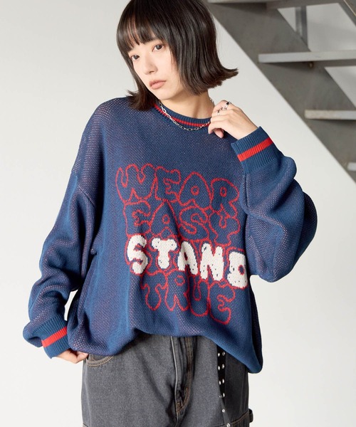 PBLIM ニット セーター 「UNISEX」スケッチロゴニット レディース