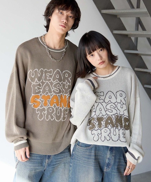 PBLIM ニット セーター 「UNISEX」スケッチロゴニット レディース