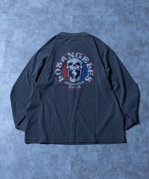 「NYLAUS」 長袖Tシャツ M グレー メンズ_画像3