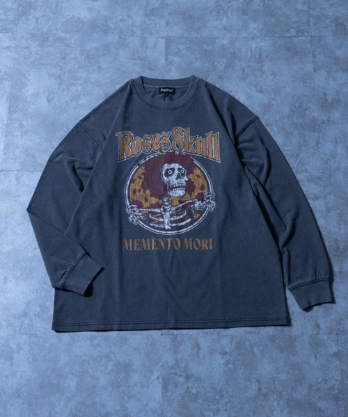 「NYLAUS」 長袖Tシャツ M グレー メンズ_画像4