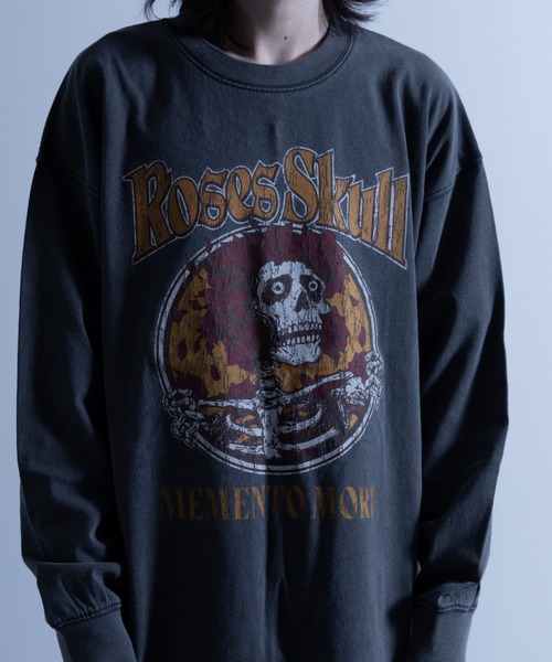 「NYLAUS」 長袖Tシャツ M グレー メンズ_画像7