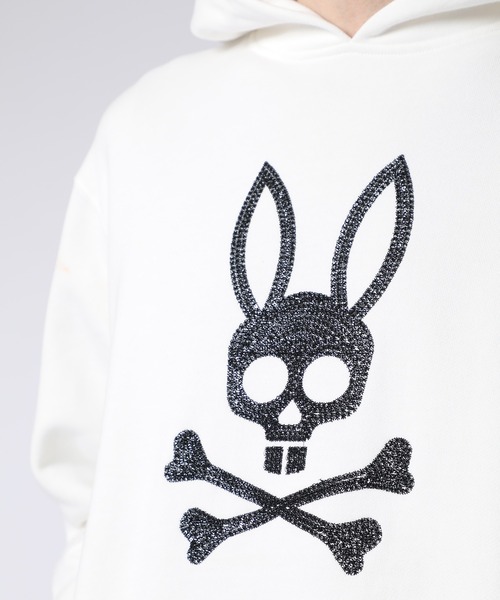 Psycho Bunny（サイコバニー） パーカー スパンコールバニー パーカ