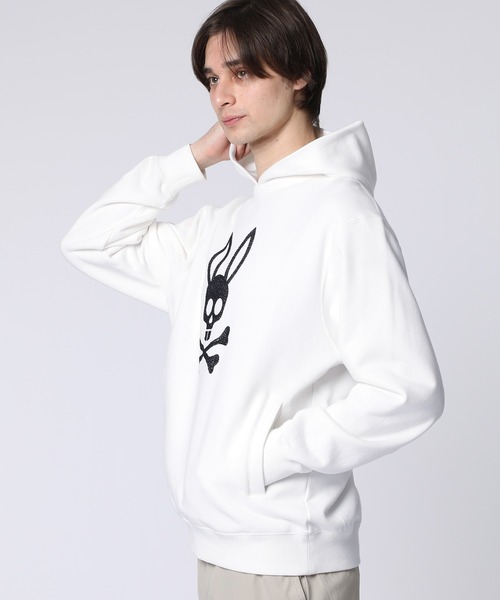 Psycho Bunny（サイコバニー） パーカー スパンコールバニー パーカ