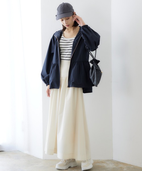 「RIRIYANO」 マウンテンパーカー LARGE ネイビー レディース_画像6