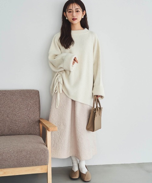「mil」 長袖ニット ONE SIZE ライトグレー レディース_画像8