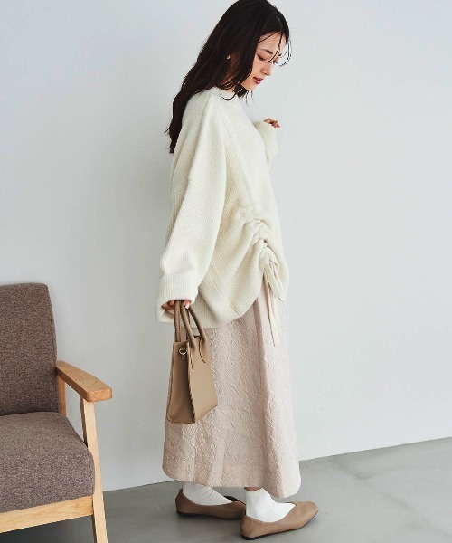 「mil」 長袖ニット ONE SIZE ライトグレー レディース_画像9