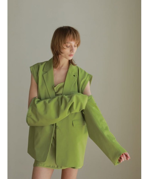 「AMAIL」 ジャケット FREE グリーン レディース_画像2