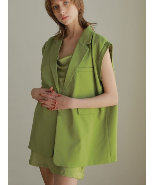 「AMAIL」 ジャケット FREE グリーン レディース_画像4