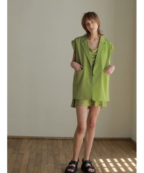 「AMAIL」 ジャケット FREE グリーン レディース_画像5