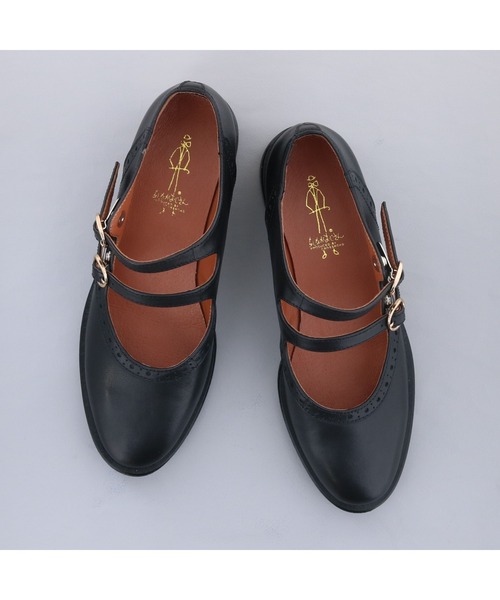 「あしながおじさん」 フラットパンプス 24.0cm オフホワイト レディース_画像4