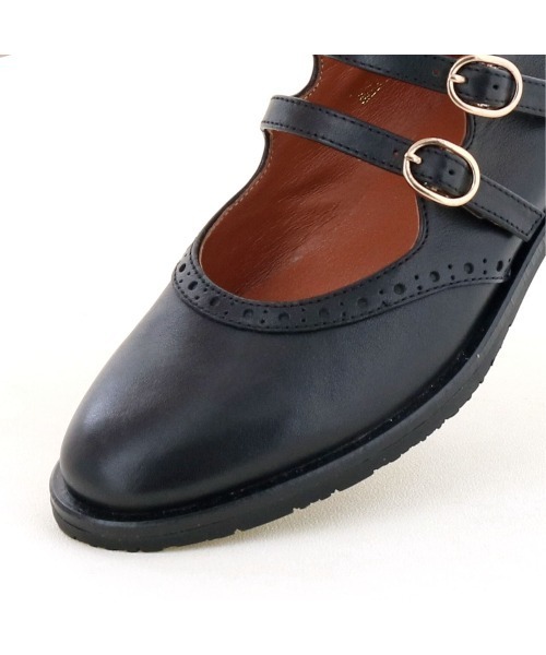 「あしながおじさん」 フラットパンプス 24.0cm オフホワイト レディース_画像9