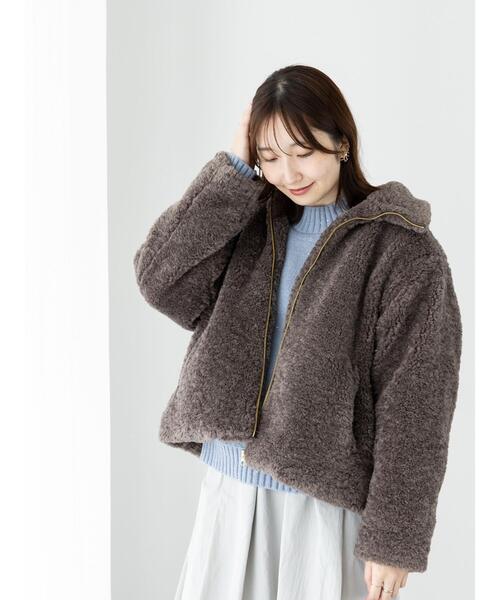 「Te chichi TERRASSE」 ブルゾン F モカ レディース_画像5