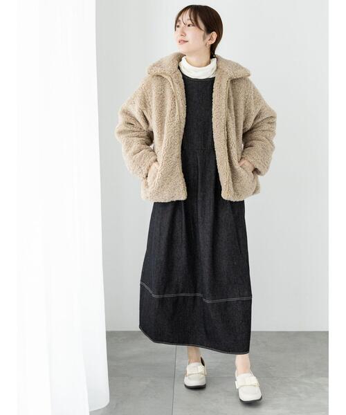 「Te chichi TERRASSE」 ブルゾン F モカ レディース_画像6