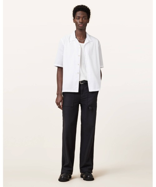 「ALLSAINTS」 半袖シャツ S ホワイト メンズ_画像4
