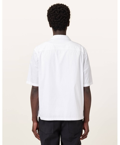 「ALLSAINTS」 半袖シャツ S ホワイト メンズ_画像8