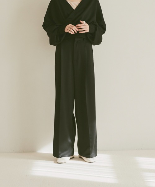 「moi tytto」 パンツ SMALL ブラック レディース_画像2