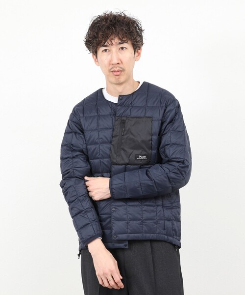「TAION」 ダウンジャケット M ブラック メンズ_画像3
