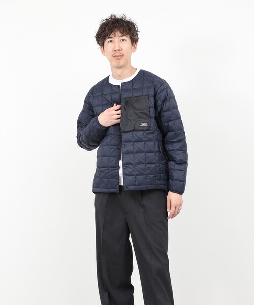 「TAION」 ダウンジャケット M ブラック メンズ_画像4