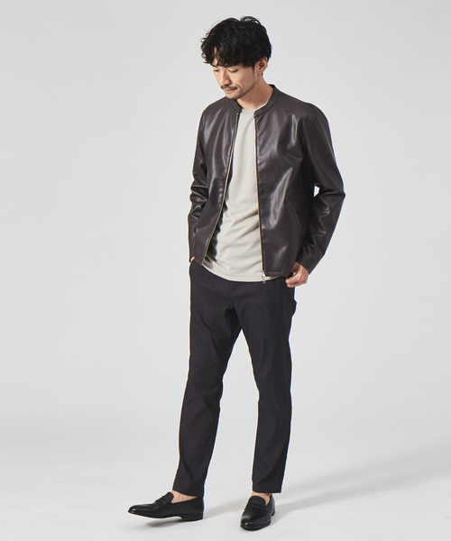 「ABAHOUSE GRAY」 スラックス 50 グレイッシュベージュ メンズ_画像3