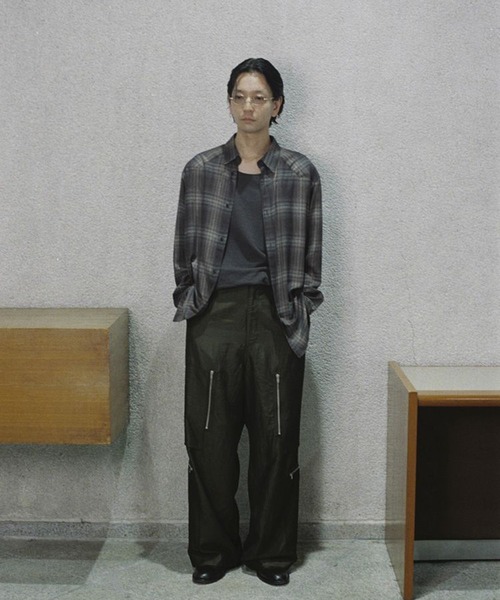 LIDnM（リドム） シャツ RAYON OMBRE WESTERN SHIRT メンズ : ZOZOTOWN