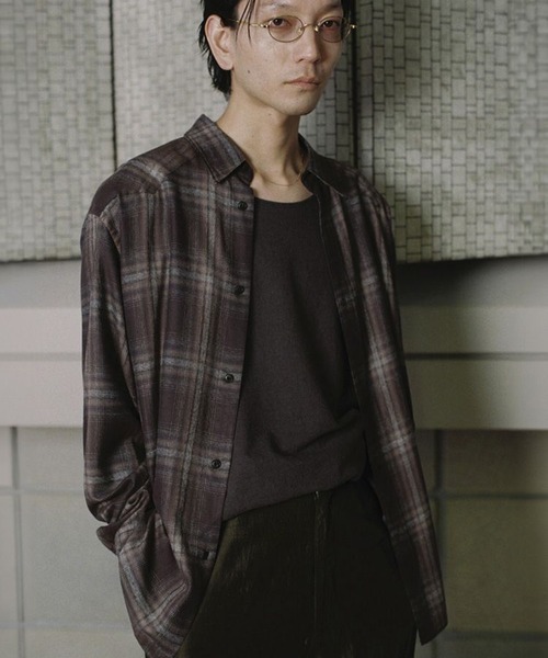 LIDnM（リドム） シャツ RAYON OMBRE WESTERN SHIRT メンズ : ZOZOTOWN
