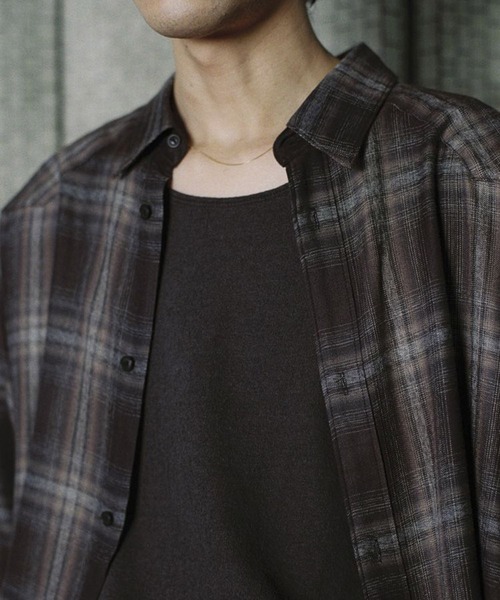 LIDnM（リドム） シャツ RAYON OMBRE WESTERN SHIRT メンズ : ZOZOTOWN
