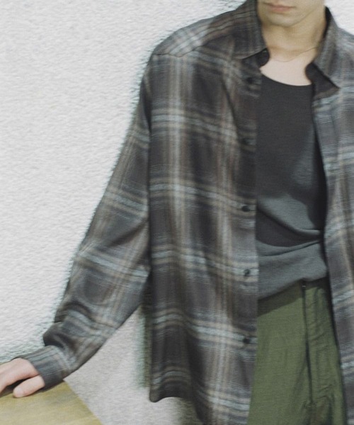 LIDnM（リドム） シャツ RAYON OMBRE WESTERN SHIRT メンズ : ZOZOTOWN