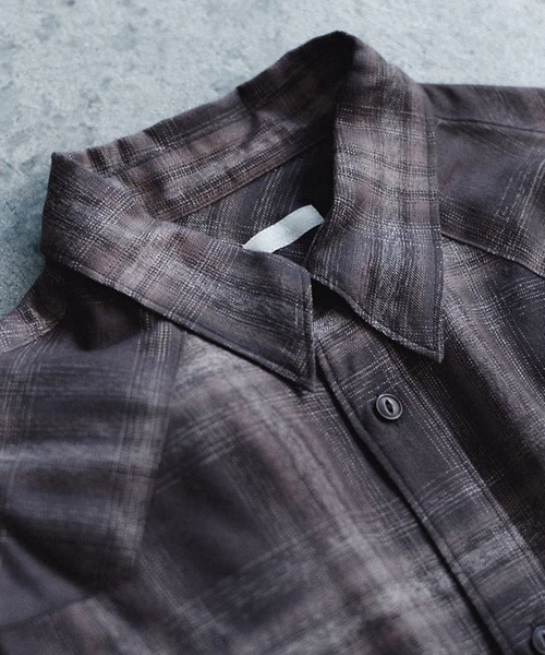 LIDnM（リドム） シャツ RAYON OMBRE WESTERN SHIRT メンズ : ZOZOTOWN