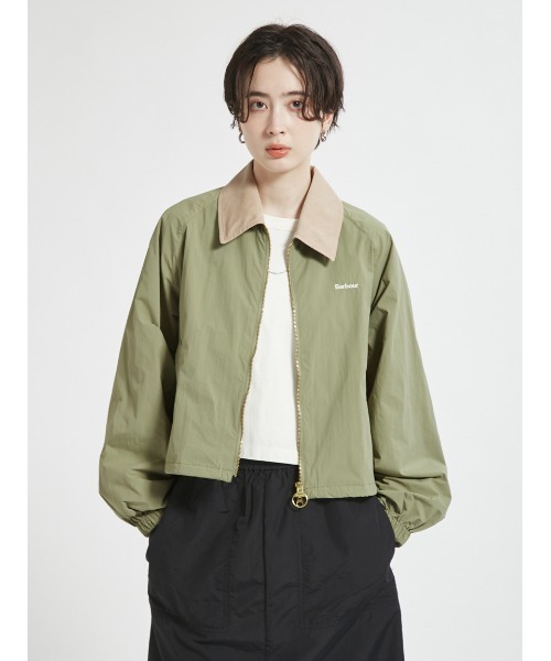 Barbour ナイロンジャケット サイズ34 オリーブグリーン 中古・古着通販】Barbour (バブアー) NEW BURGHLEY JACKET グリーン