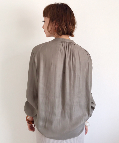 「AZUL ENCANTO」 長袖ブラウス MEDIUM ベージュ レディース_画像6