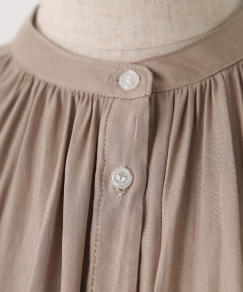 「AZUL ENCANTO」 長袖ブラウス MEDIUM ベージュ レディース_画像9