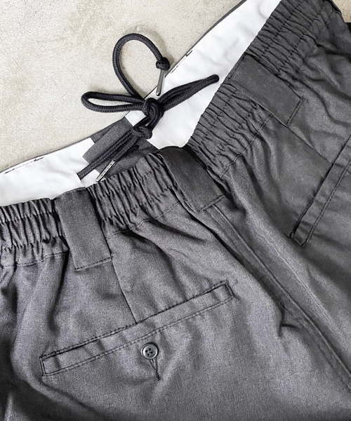 「COMMON WARE」 「HALHAM」スラックス M モカ メンズ_画像2