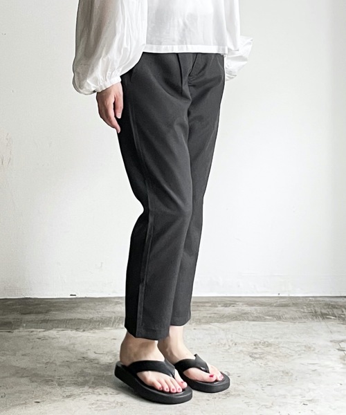 「COMMON WARE」 「HALHAM」スラックス M モカ メンズ_画像4