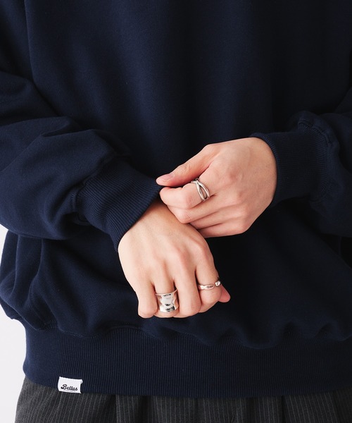 「Adoon plain」 スウェットカットソー MEDIUM グレー メンズ_画像7