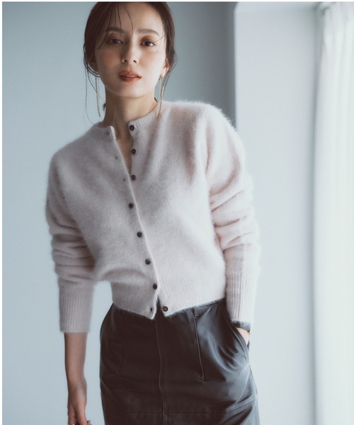 anuans（アニュアンス） ニットカーディガン FREE ピンク レディース