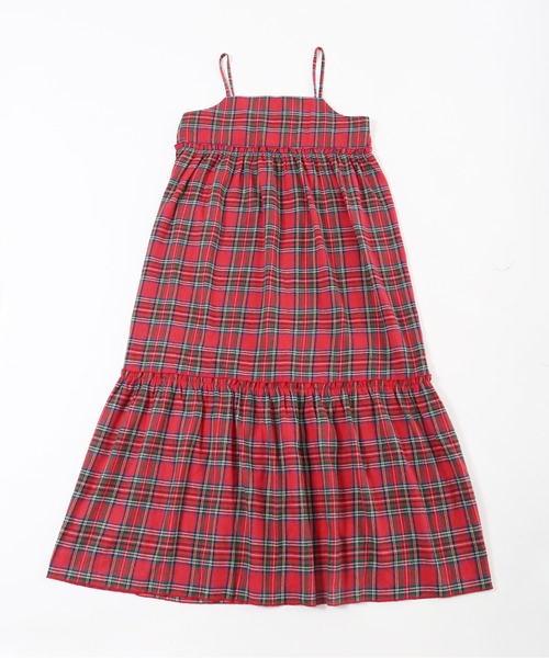 「WC」 キャミソールワンピース FREE レッド レディース_画像4