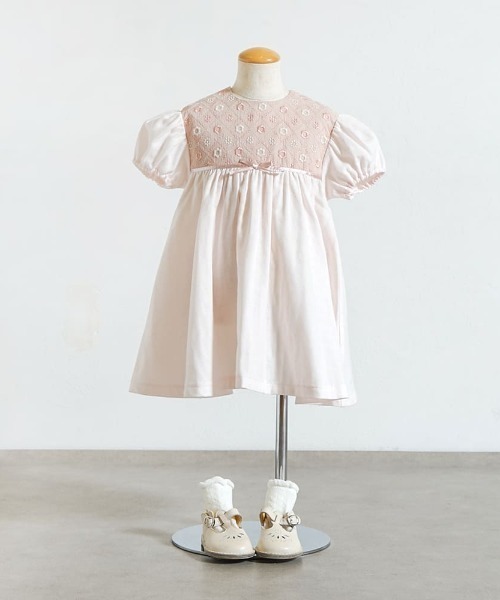 ワンピース 「10mois(ディモワ)」fleurドレス 80・90・100cm キッズ 子供服 女の子の画像