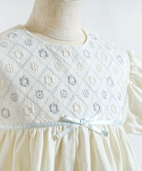ワンピース 「10mois(ディモワ)」fleurドレス 80・90・100cm キッズ 子供服 女の子の画像