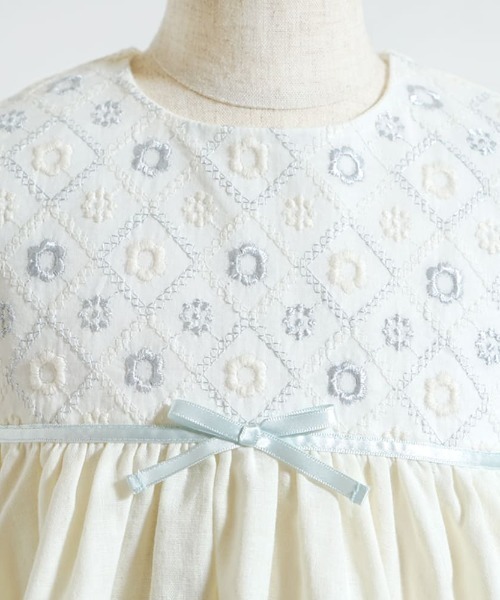 ワンピース 「10mois(ディモワ)」fleurドレス 80・90・100cm キッズ 子供服 女の子の画像
